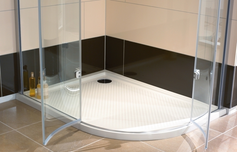 Hüppe Purano brodzik 90x90 cm półokrągły biały 202151.055