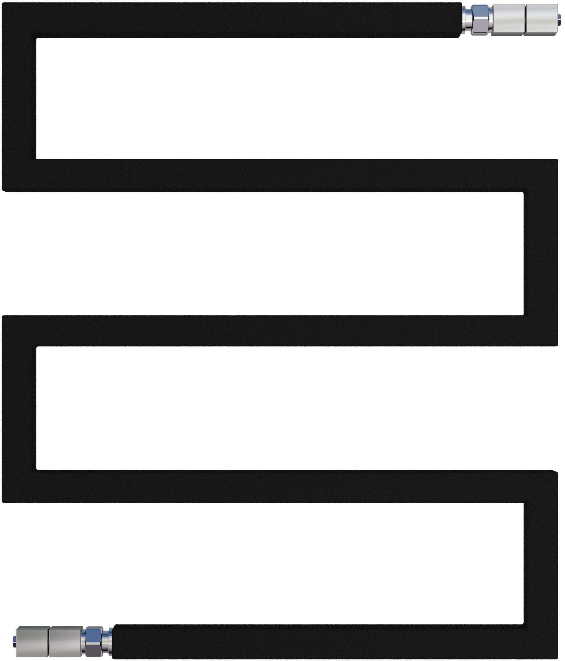 Radox Serpentine grzejnik łazienkowy dekoracyjny 59x50 cm grafit strukturalny RX-SR.003T.590.500