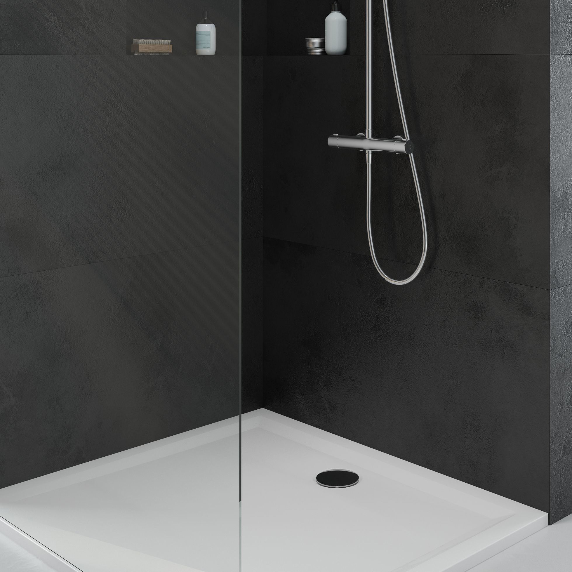 Oltens Superior brodzik kwadratowy 80x80 cm biały 17002000 - Wysyłka w 24h