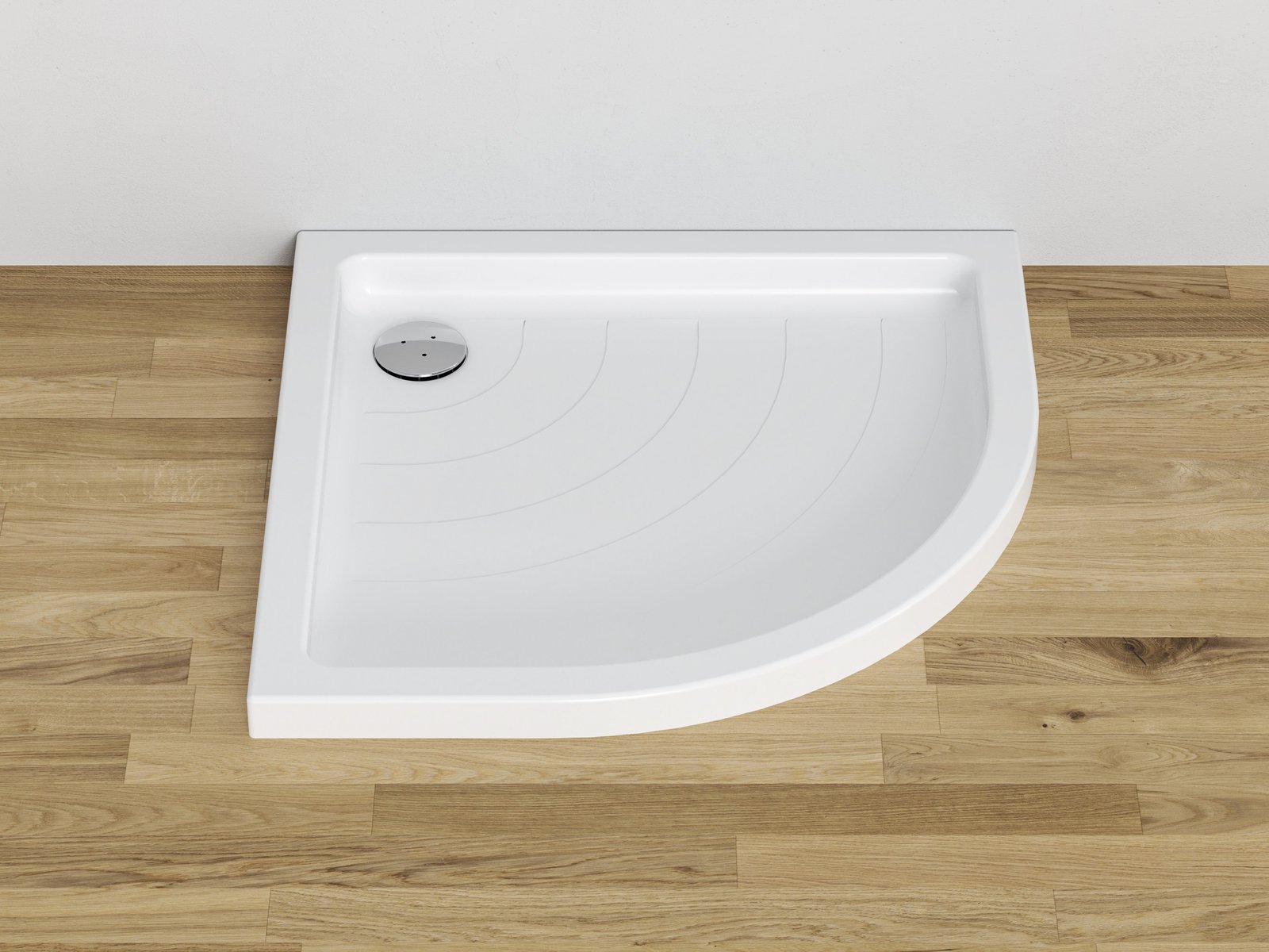 Ravak Kaskada Ronda-80 LA brodzik 80x80 cm półokrągły biały A214001220