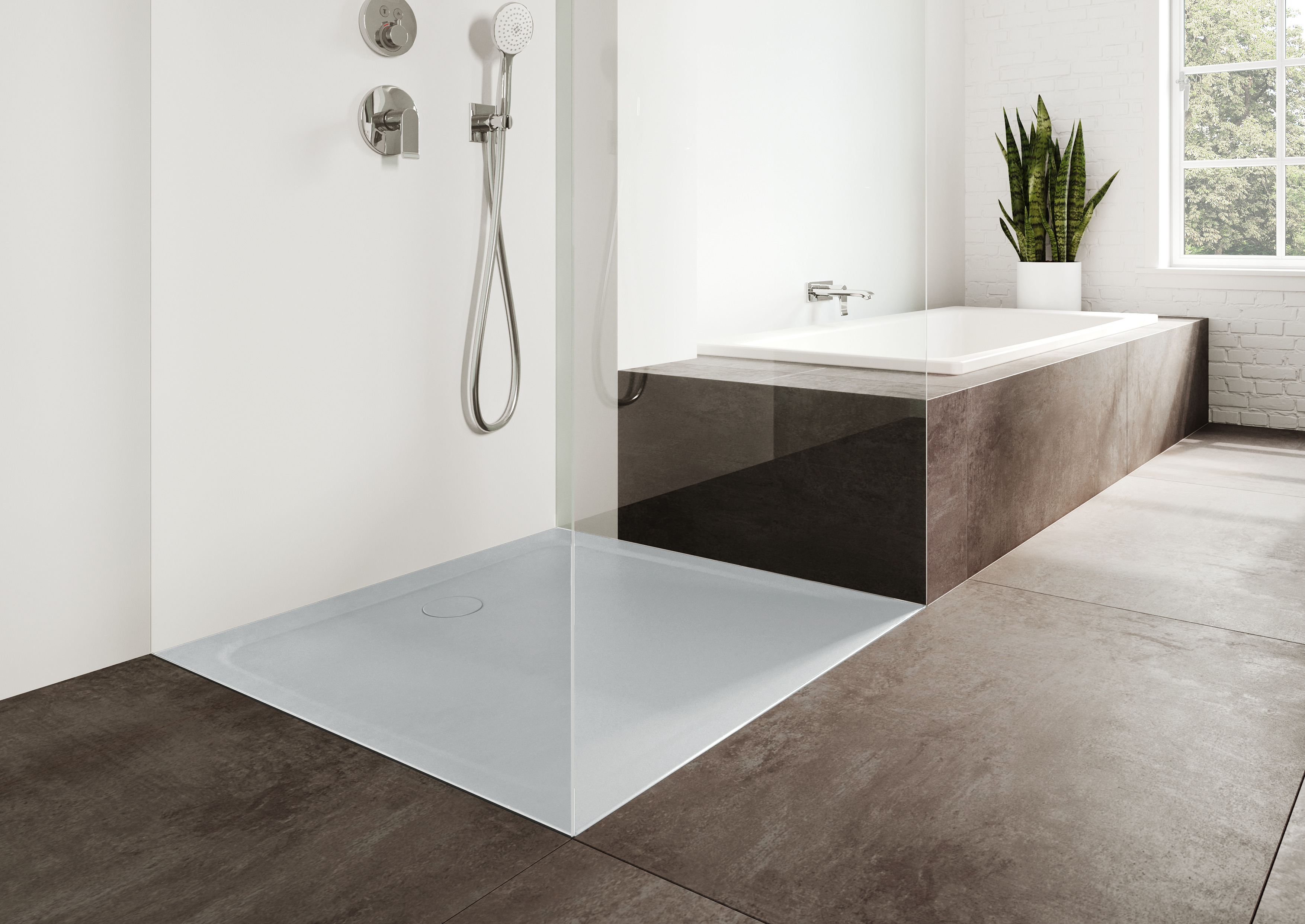 Kaldewei Cayonoplan brodzik 90x90 cm kwadratowy model 2254-5 z obniżonym nośnikiem styropianowym manhattan 361447980199