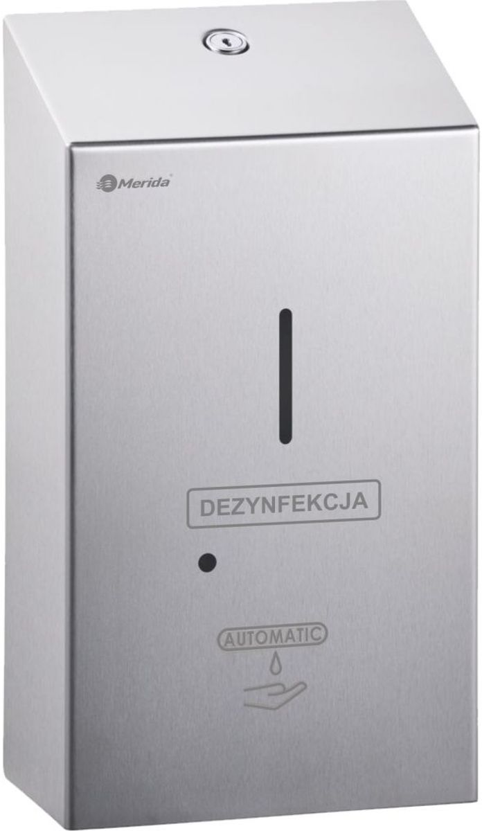 Merida Stella dozownik do płynu dezynfekcyjnego elektroniczny 1000 ml ścienny stal mat DSM409
