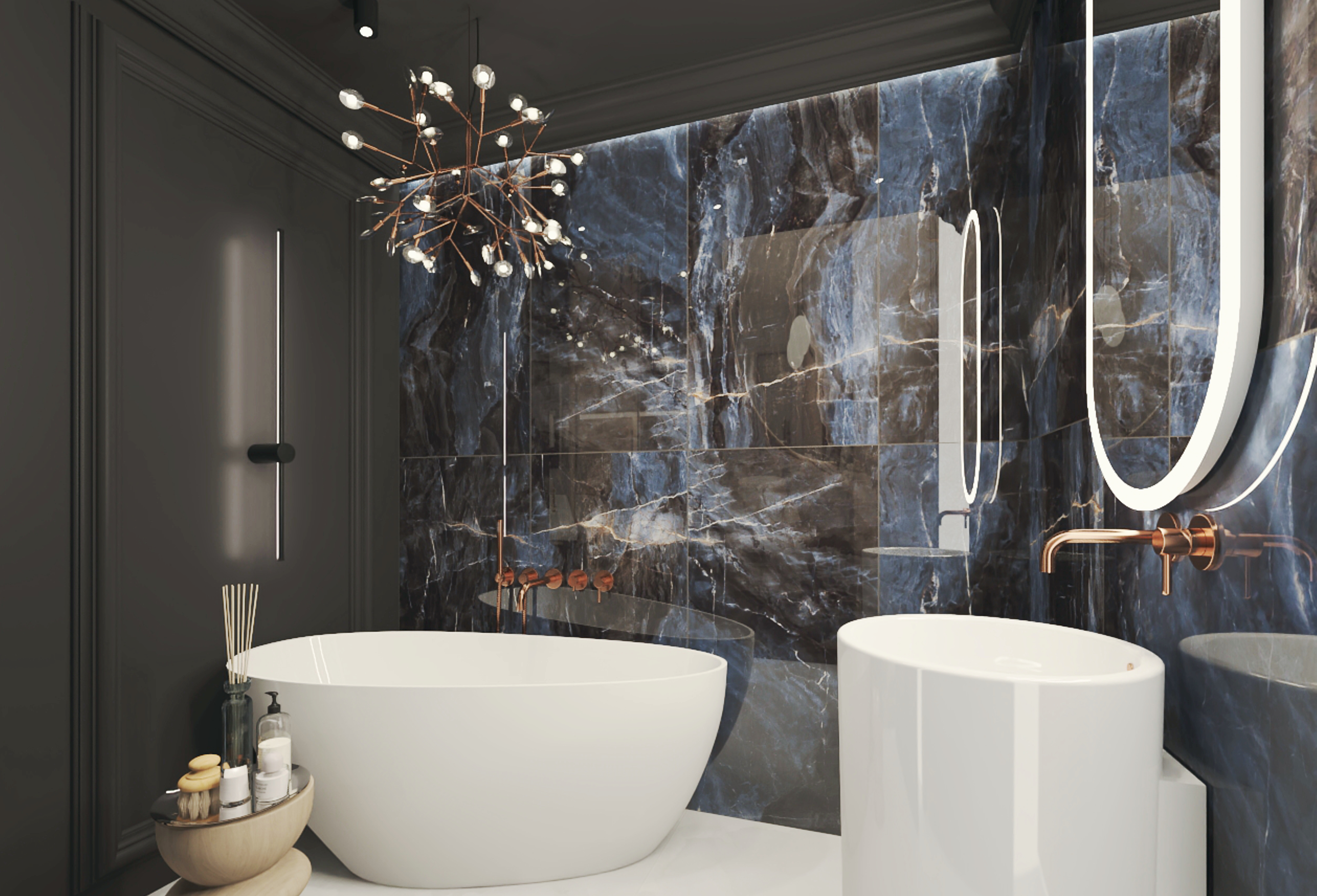 Egen Tulsa płytka ścienno-podłogowa 120x60 cm niebieska