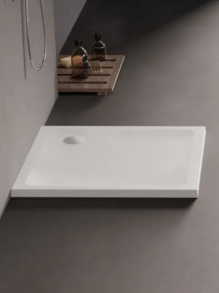 New Trendy Mild brodzik 90x90 cm kwadratowy biały B-0626