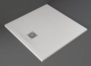 Rak Ceramics Feeling brodzik 90x90 cm kwadratowy Raksolid biały RFST009090S500