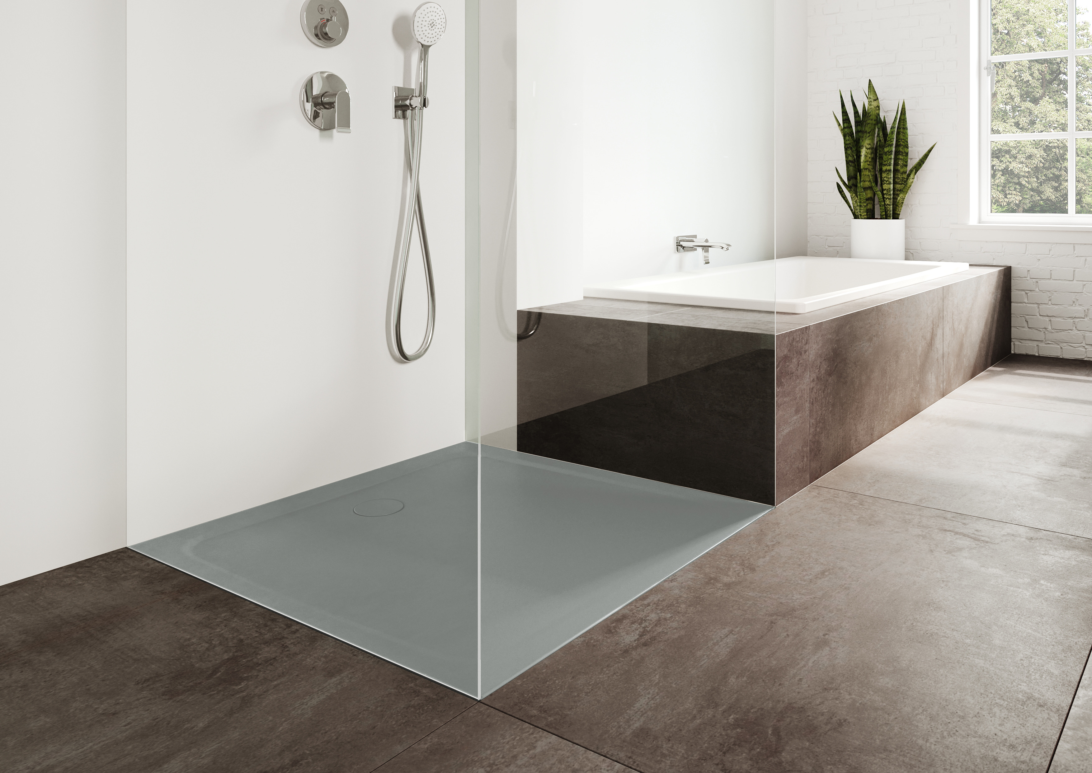 Kaldewei Cayonoplan brodzik 80x80 cm kwadratowy model 2251-5 z obniżonym nośnikiem styropianowym cool grey 40 361147980664