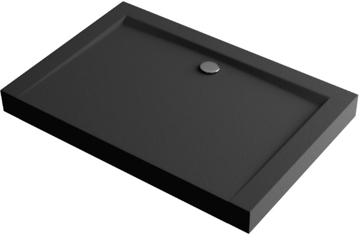 Excellent Forma Compact X brodzik 100x80 cm prostokątny czarny BREX.1403.100.080.BLC