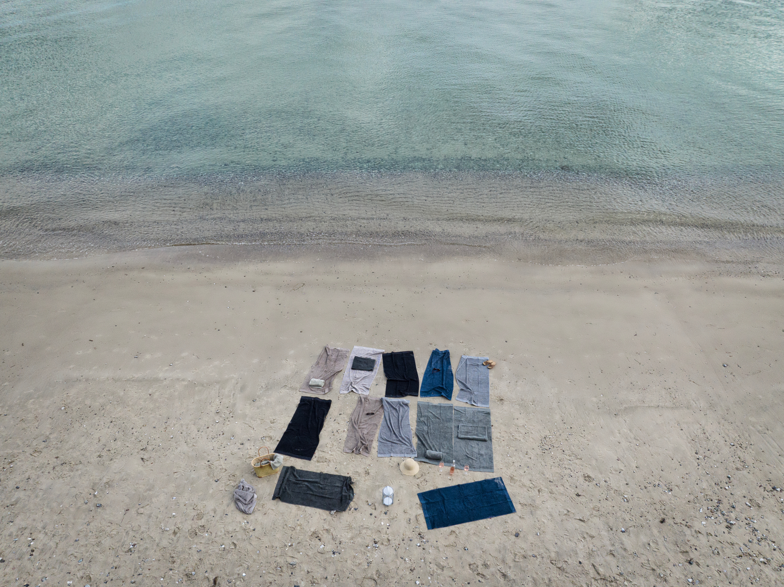 Zone Denmark Classic komplet ręczników 140x70 cm bawełniany niebieski 331889