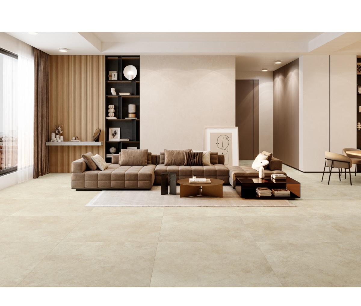 Cristacer Arbia płytka ścienno-podłogowa 120x60 cm beżowa-mix kolorów