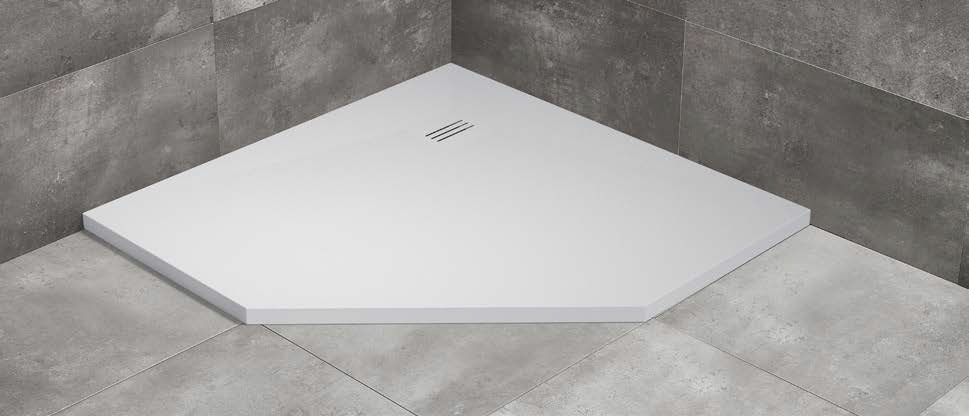 Radaway Kyntos PT brodzik pięciokątny 80x80 cm biały HKPT8080-04