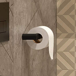 Deante Round uchwyt na papier toaletowy czarny mat ADRN211 - Wysyłka w 24h