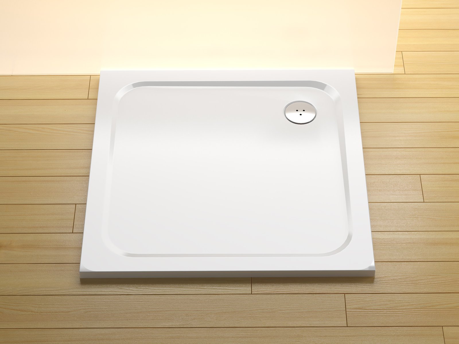 Ravak Perseus Pro brodzik kwadratowy 80x80 cm biały XA044401010