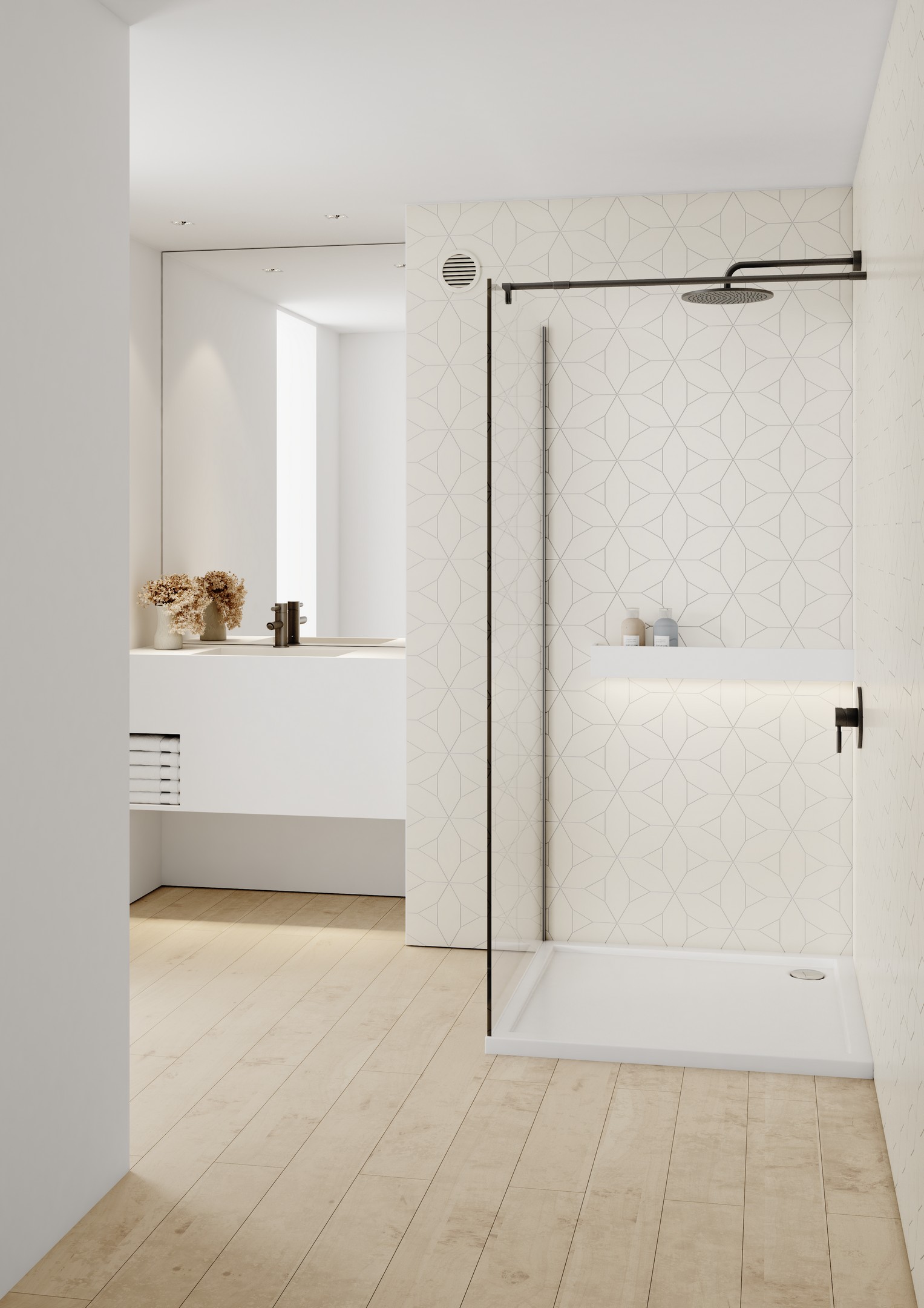 Schedline Sharper brodzik 90x90 cm kwadratowy biały 3S.S1K-9090 - Wysyłka w 24h