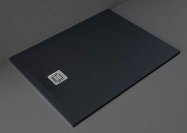 Rak Ceramics Feeling brodzik 90x120 cm prostokątny Raksolid czarny RFST090120S504