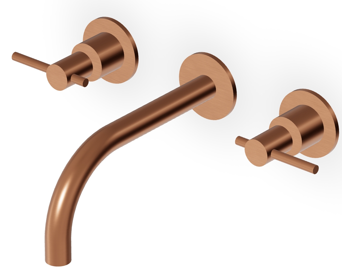 Zucchetti Helm bateria umywalkowa podtynkowa miedź szczotkowana ZHL760.XP91