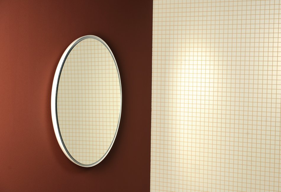 Sapho Float lustro 72 cm okrągłe z oświetleniem LED biały połysk barwa neutralna 22574