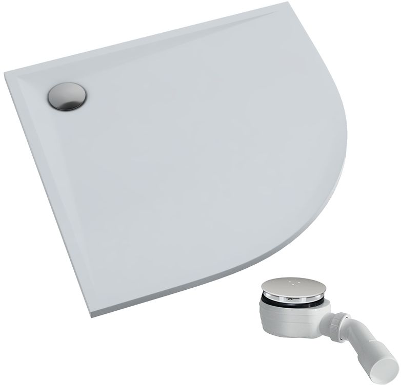 Schedpol Etrusco brodzik półokrągły 80x80 cm biały 3463