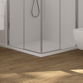 Oltens Bergytan brodzik 80x80 cm kwadratowy RockSurface biały 17100000 - Wysyłka w 24h