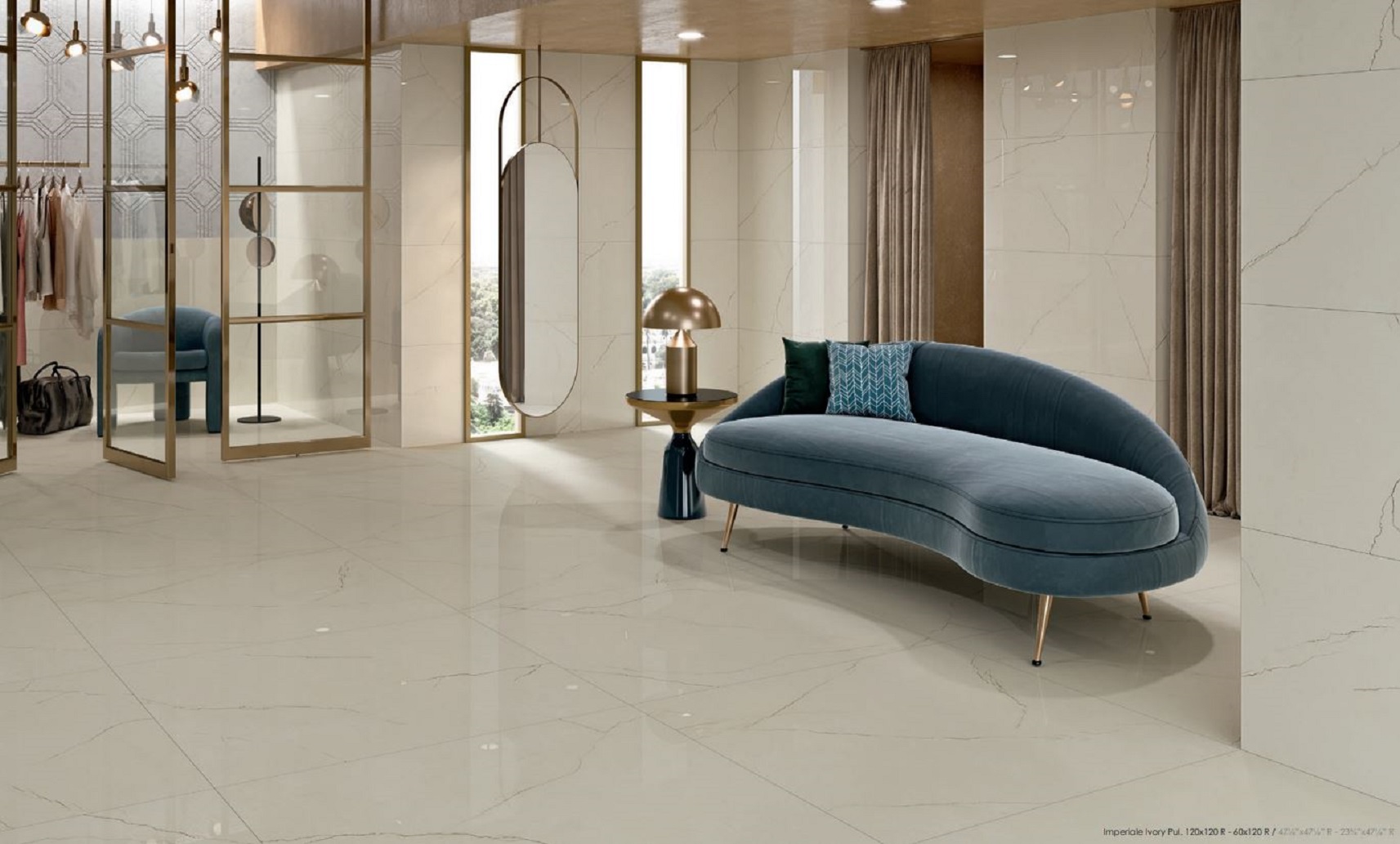 Keratile Imperiale Ivory płytka ścienno-podłogowa 120x60 cm beżowa