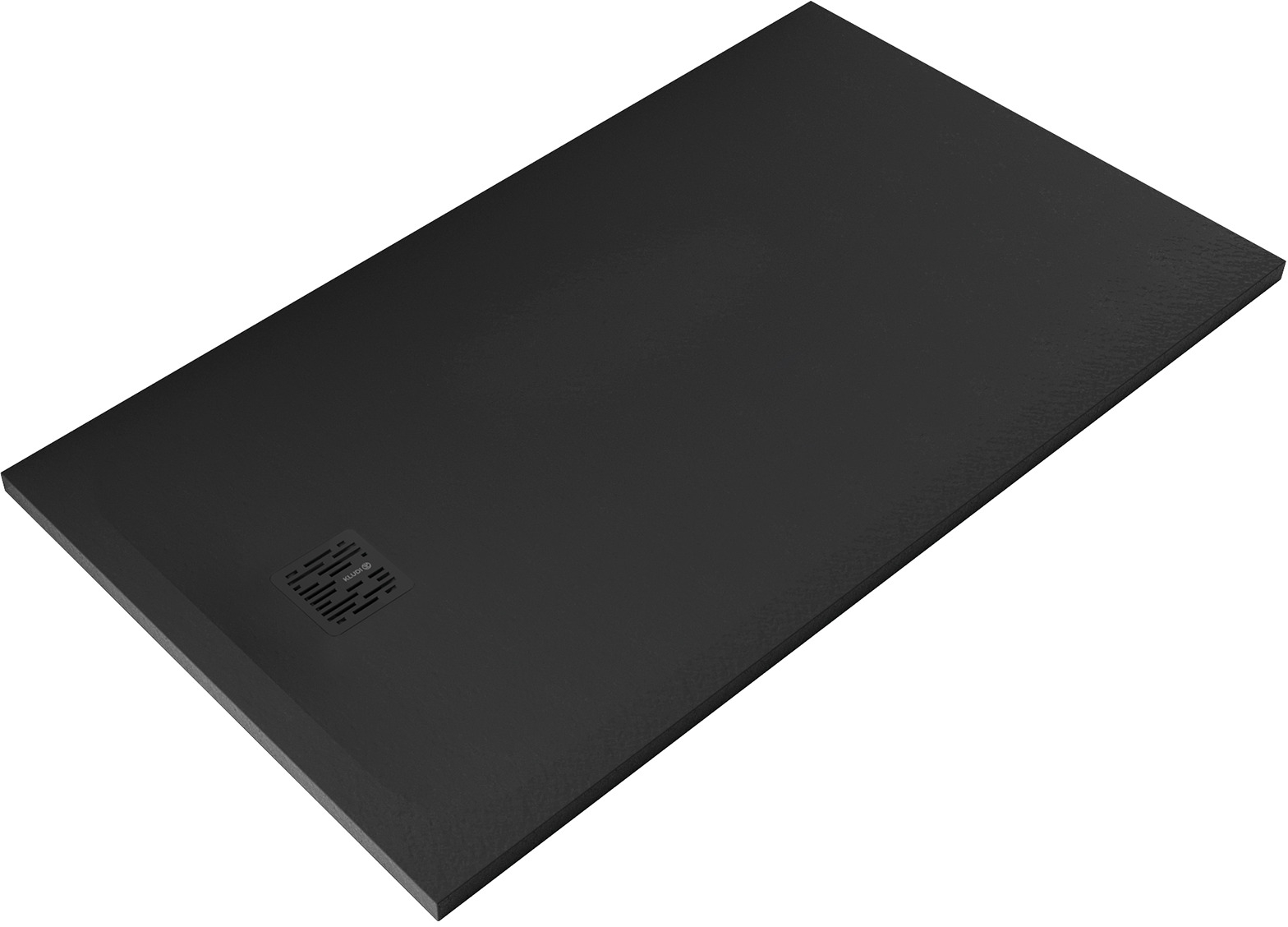 Kludi Terra brodzik prostokątny 140x80 cm czarny mat 08DW0639
