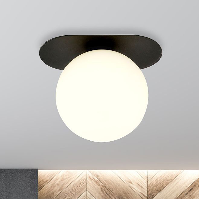 Emibig Plaza lampa podsufitowa 1x10 W czarna-opal 1118/1 - Wysyłka w 24h