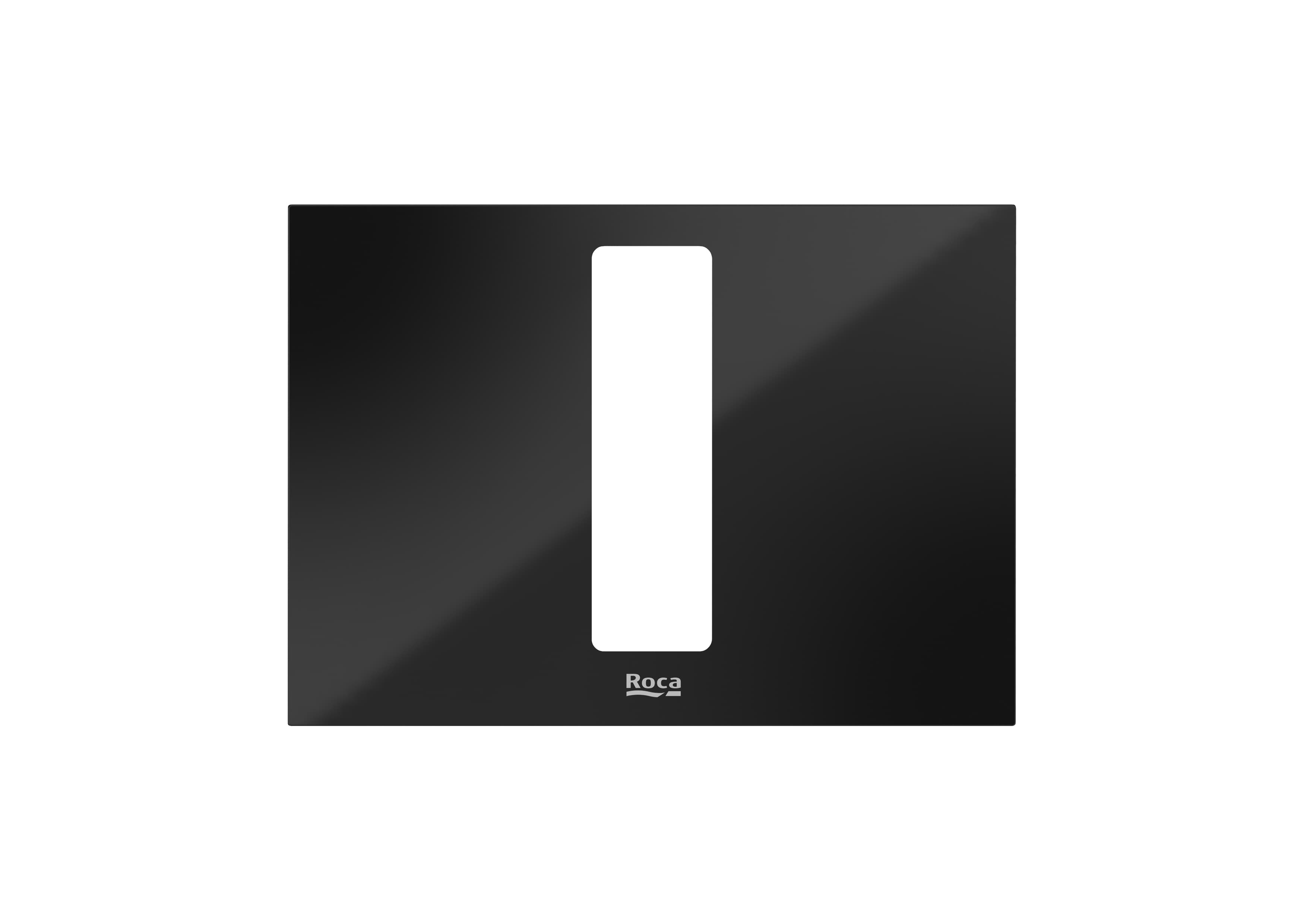 Roca Duplo S płytka przycisku spłukującego do WC czarne szkło A890521388