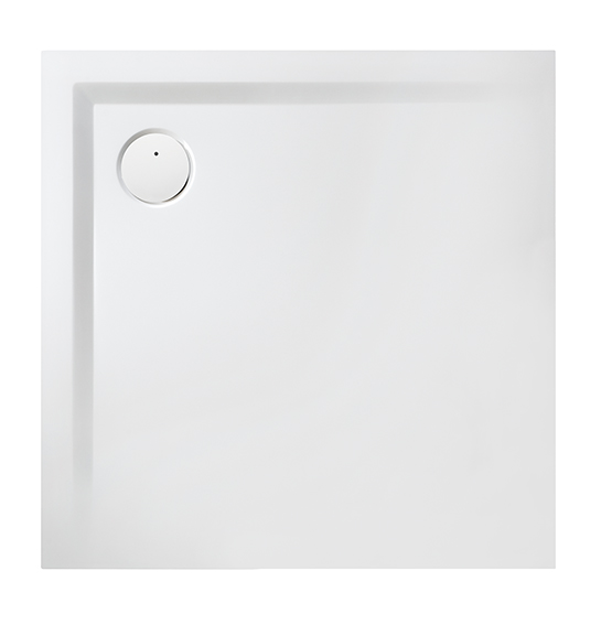 Sanplast Space Mineral brodzik 80x80 cm kwadratowy biały 645-290-0021-01-000