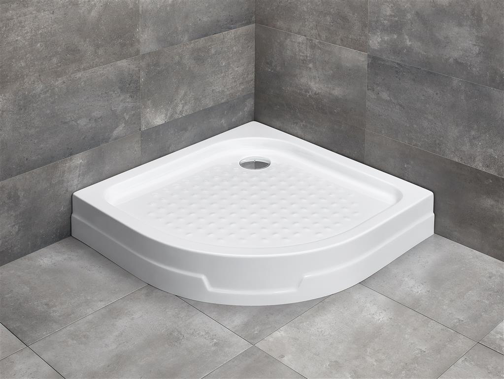 Radaway Rodos A Compact brodzik 80x80 cm półokrągły biały 4P88155-03