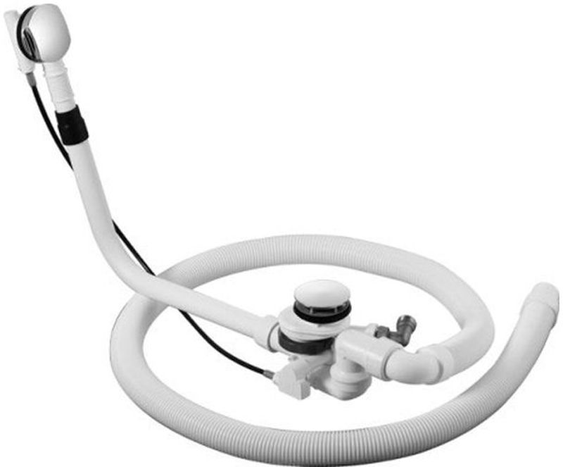 Duravit zestaw przelewowo-odpływowy z napełnianiem Quadroval chrom 791228000001000