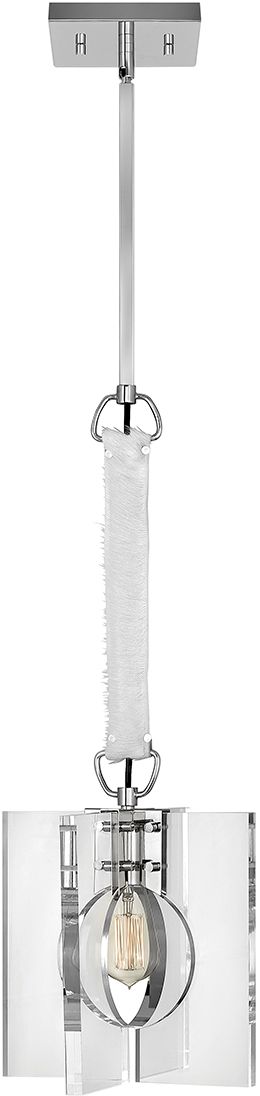 Quintiesse Ludlow lampa wisząca 1x60 W polerowany nikiel QN-LUDLOW-1P-PN