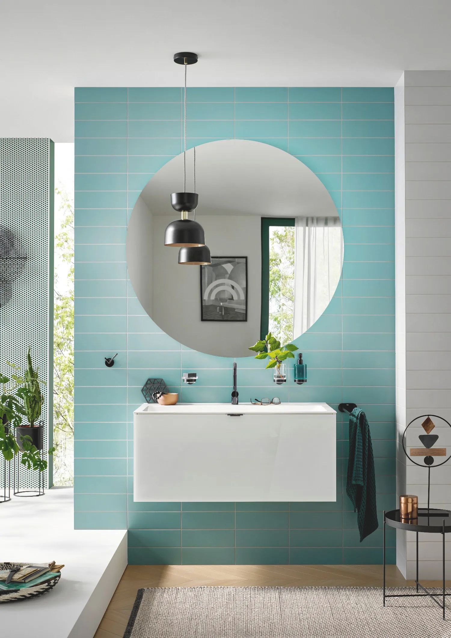 Emco Pure lustro 80 cm okrągłe z oświetleniem LED 4000K 441100808