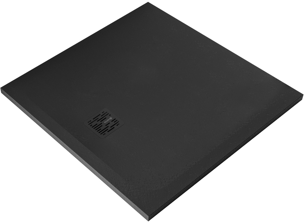 Kludi Terra brodzik kwadratowy 90x90 cm czarny mat 09DW0939