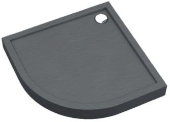 Schedpol Competia New brodzik półokrągły 80x80 cm grey stone 3.4633/S/ST