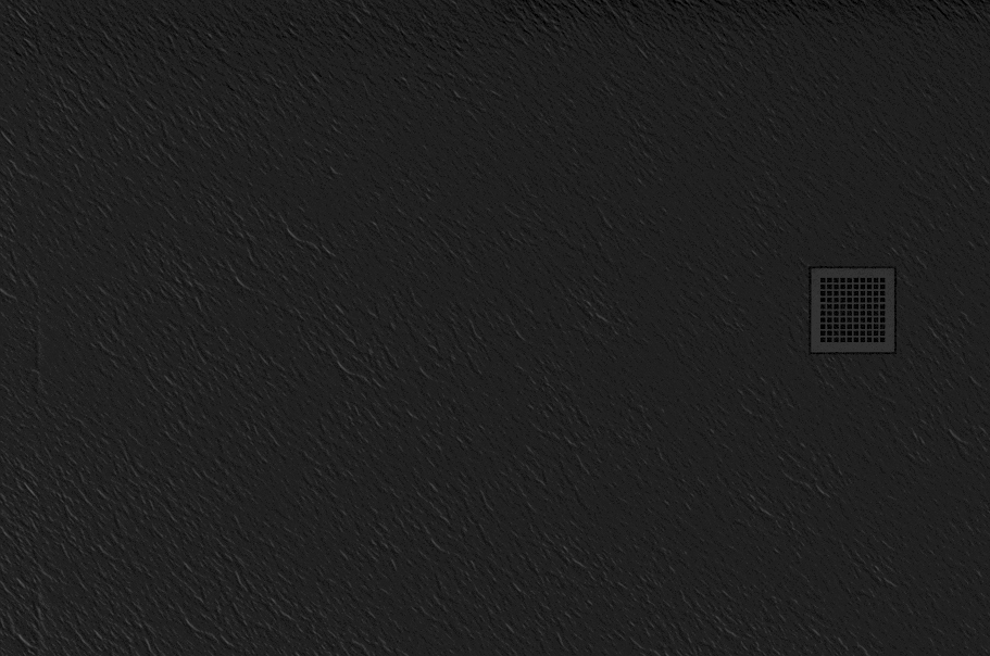 New Trendy Mori brodzik 120x80 cm prostokątny czarny B-0405