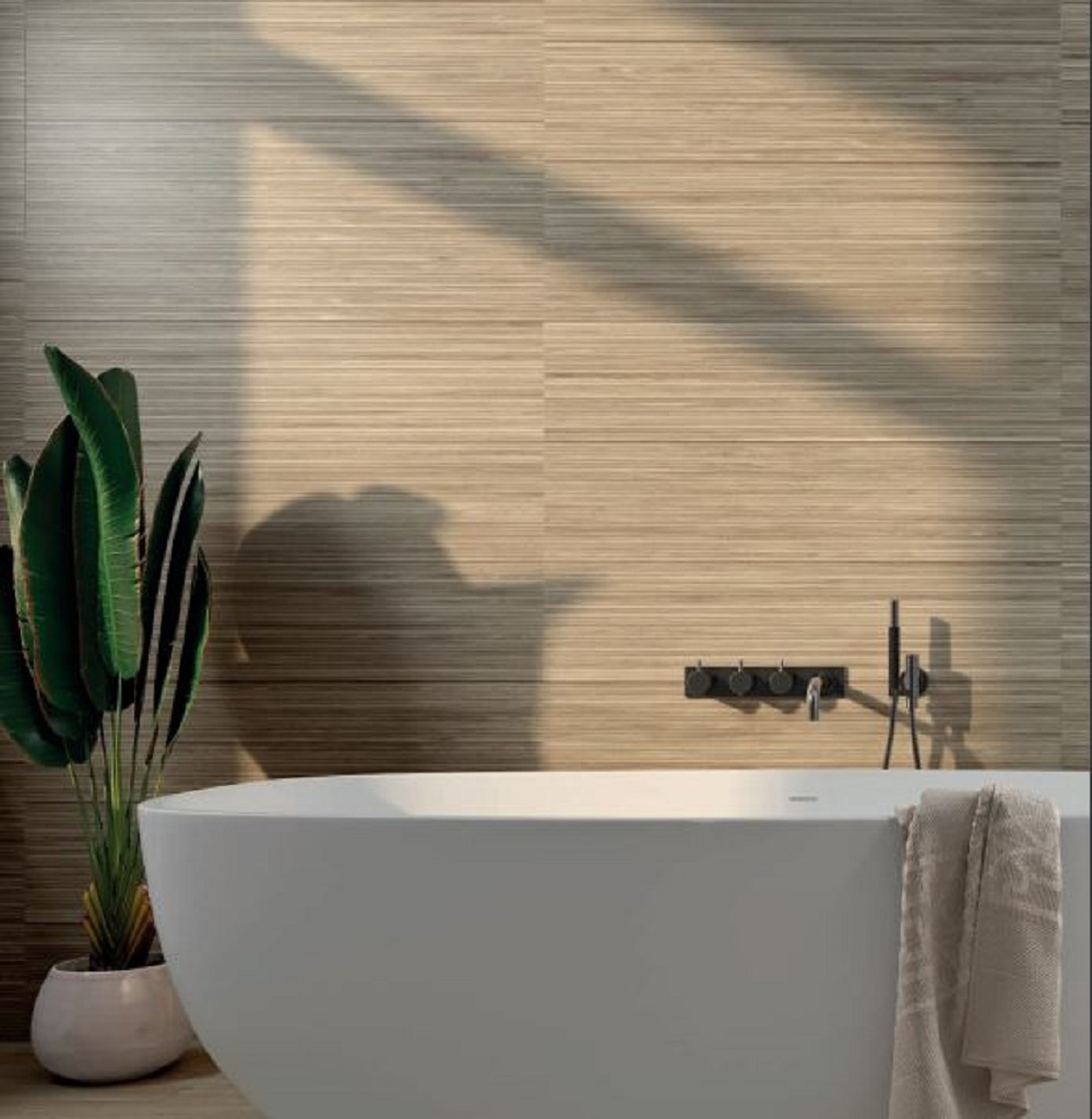 Colorker Linnear płytka ścienna 100x31,6 cm beżowa-zielona