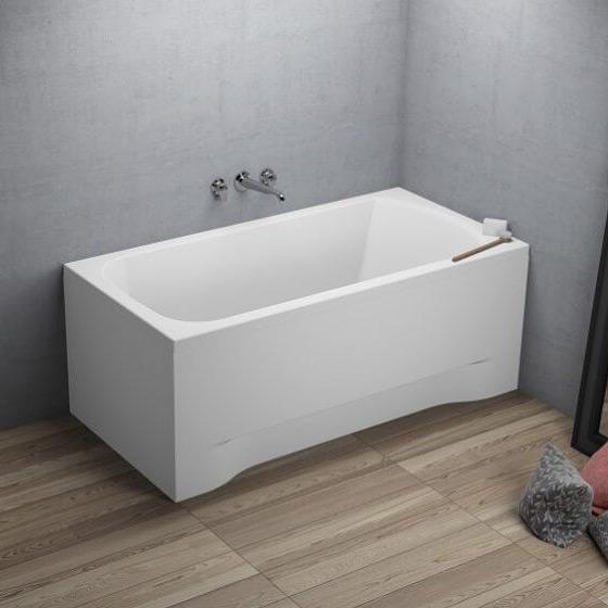 Polimat Classic wanna prostokątna 150x70 cm biała 00264