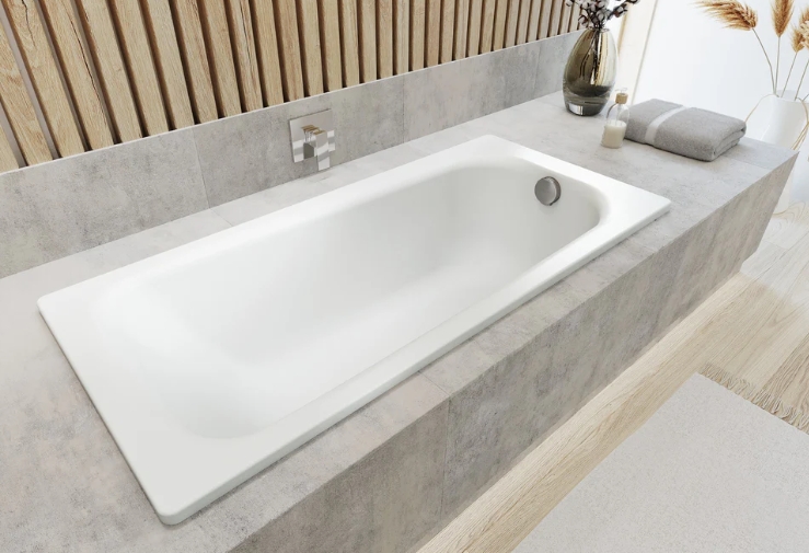 Kaldewei Saniform Plus wanna prostokątna 160x75 cm model 372-1 z częściowym wykończeniem antypoślizgowym biała 112530000001