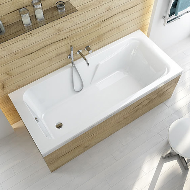 Sanplast Modesta wanna prostokątna 170x75 cm biała WP/MO 75x170+STW biew 610-340-0170-01-000