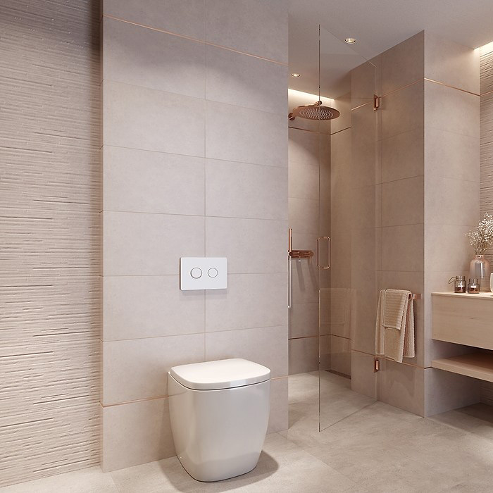 Opoczno Vidal beige structure satin płytka ścienna 29,8x59,8 cm STR beżowy połysk