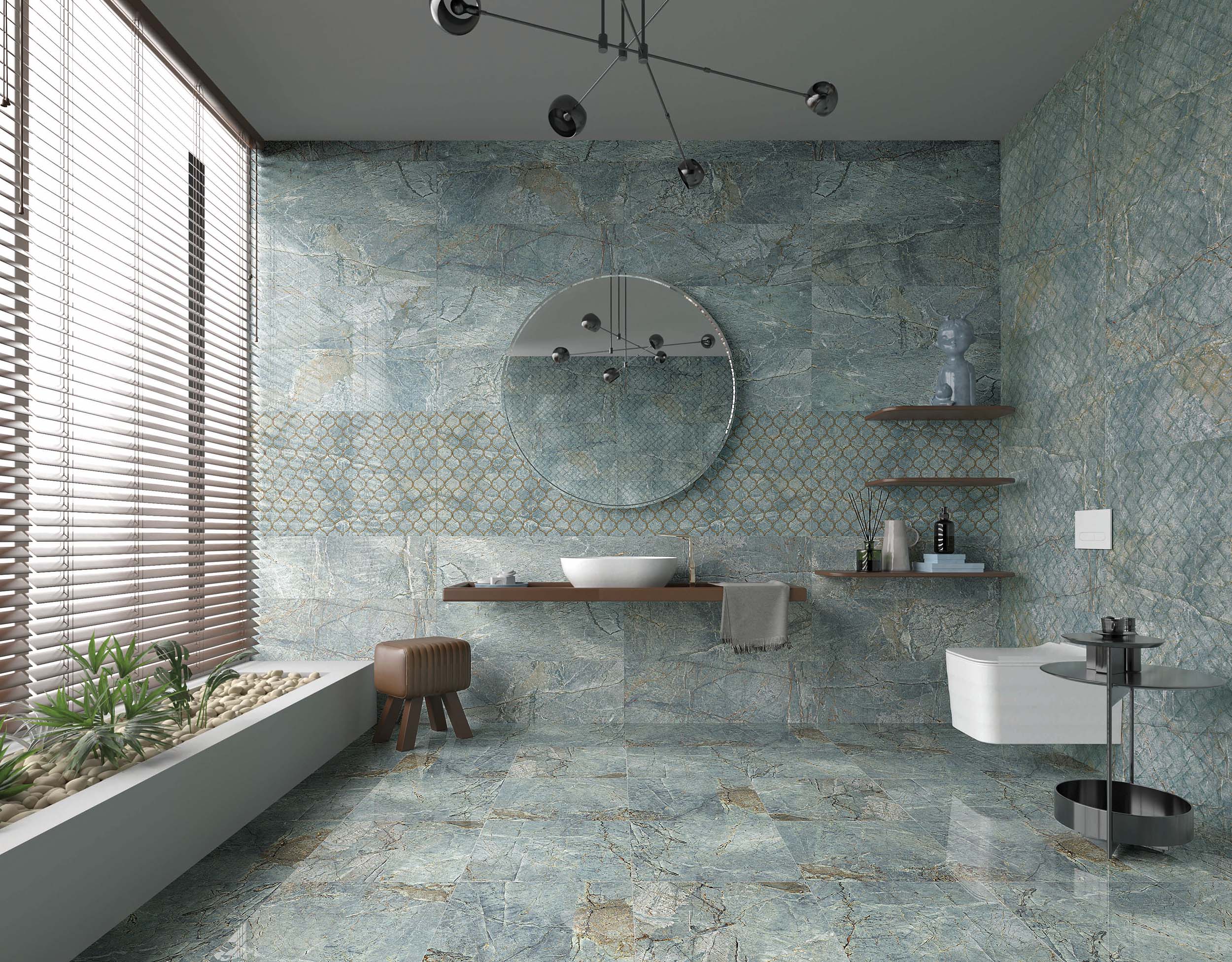 Euroceramic Astora Turquoise płytka ścienna 30x90 cm