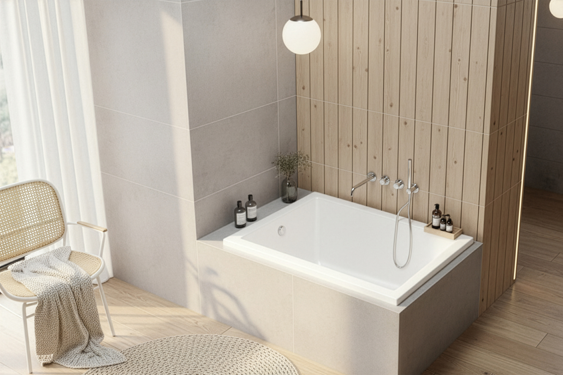 Excellent Marella wanna prostokątna 100x70 cm biała WAEX.MAE.100.070.WH