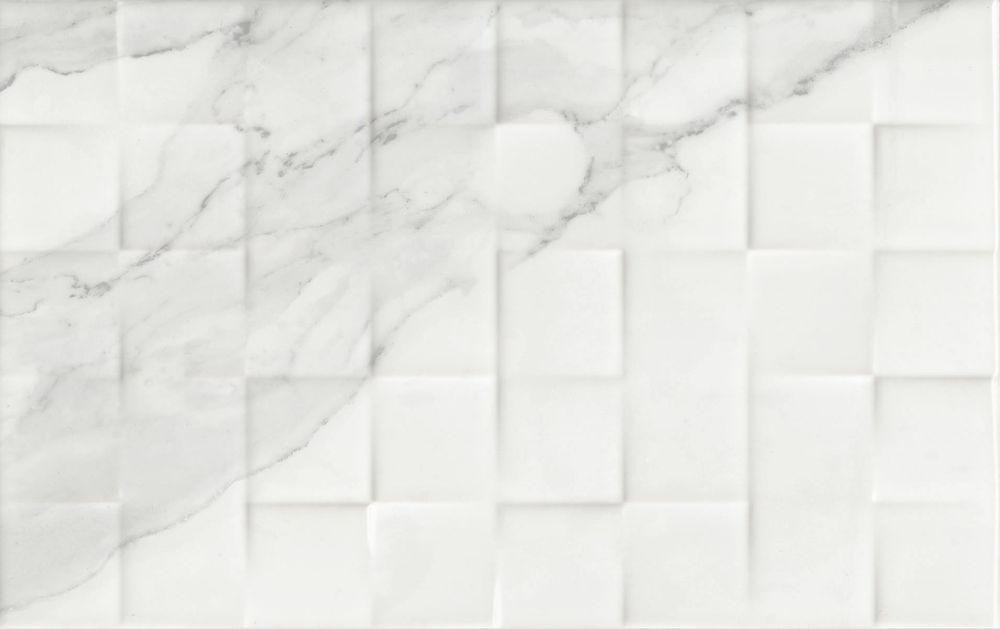 Ceramika Color Mariza White 3D płytka ścienna 25x40 cm szary połysk
