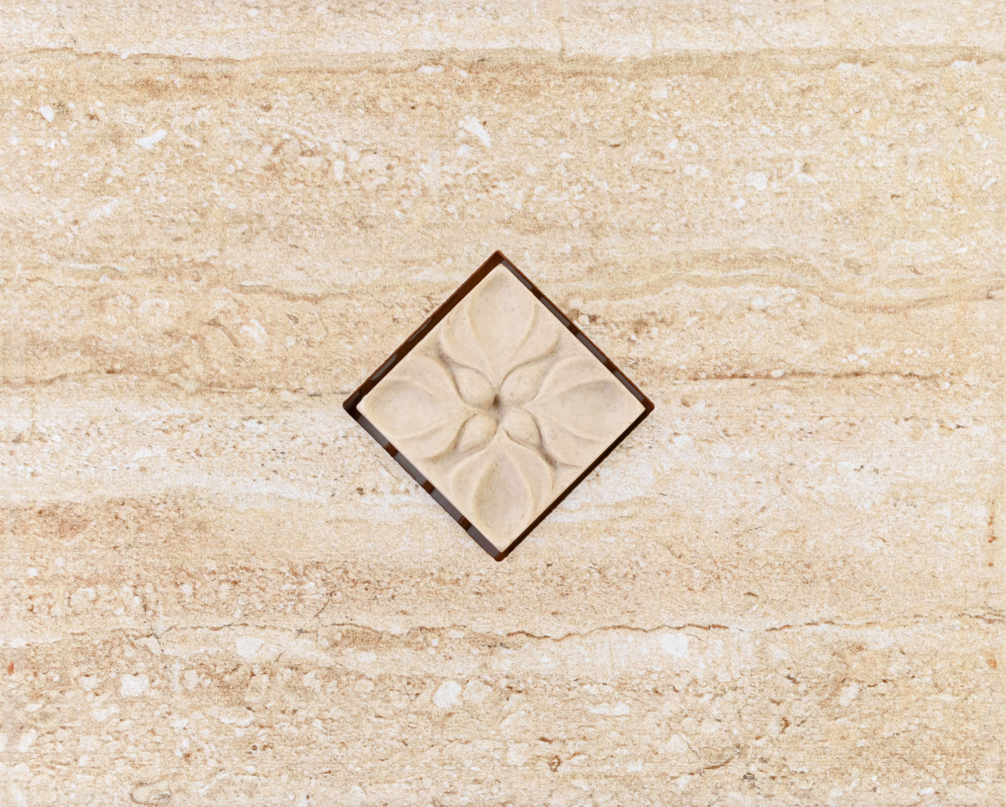 Iryda Smart dekor płytka ścienna 20x25 cm beżowy połysk