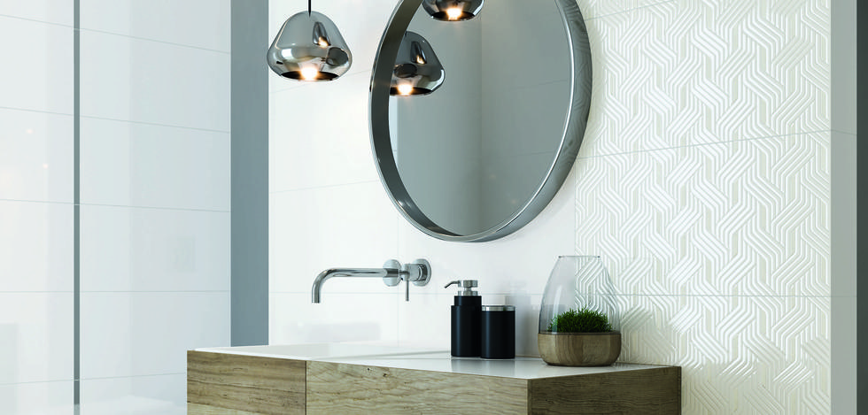 Paradyż Synergy płytka ścienna 30x60 cm biały połysk