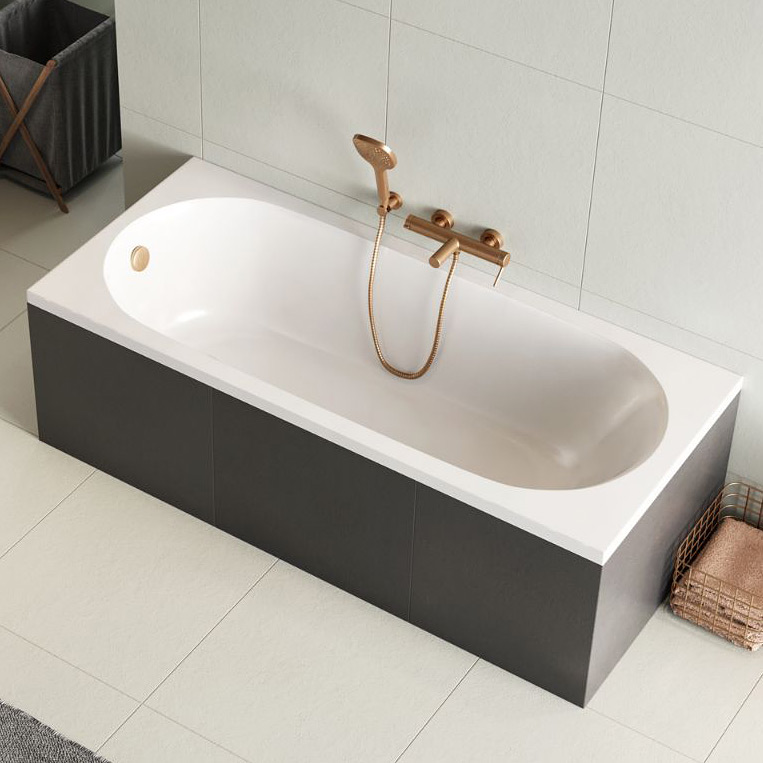 Excellent Oceana wanna prostokątna Slim 180x80 cm biała WAEX.OCM.180.80WHS