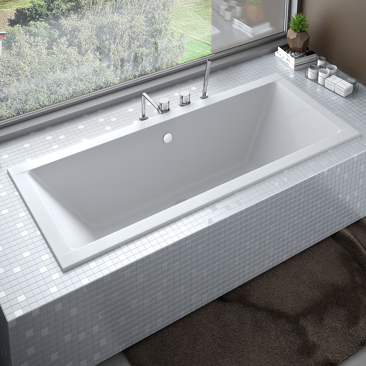 Besco Quadro Slim wanna prostokątna Slim 178,5x79 cm biała #WAQ-180-SL