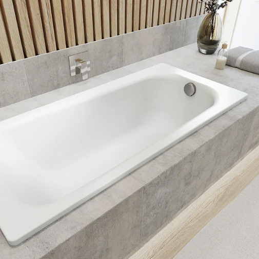 Kaldewei Saniform Plus wanna prostokątna 160x70 cm model 362-1 z pełnym wykończeniem antypoślizgowym i powierzchnią uszlachetnioną ...