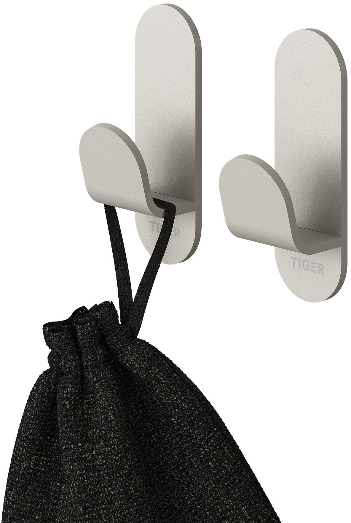 Tiger Func wieszak na ręcznik 2 szt haczyk szary 800740