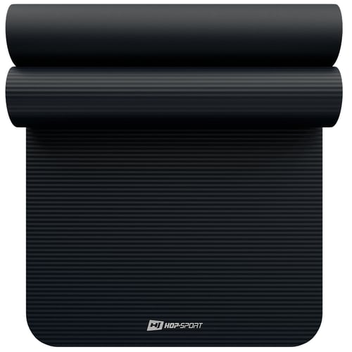 Mata fitness NBR 1,5cm - czarna - 190x80cm