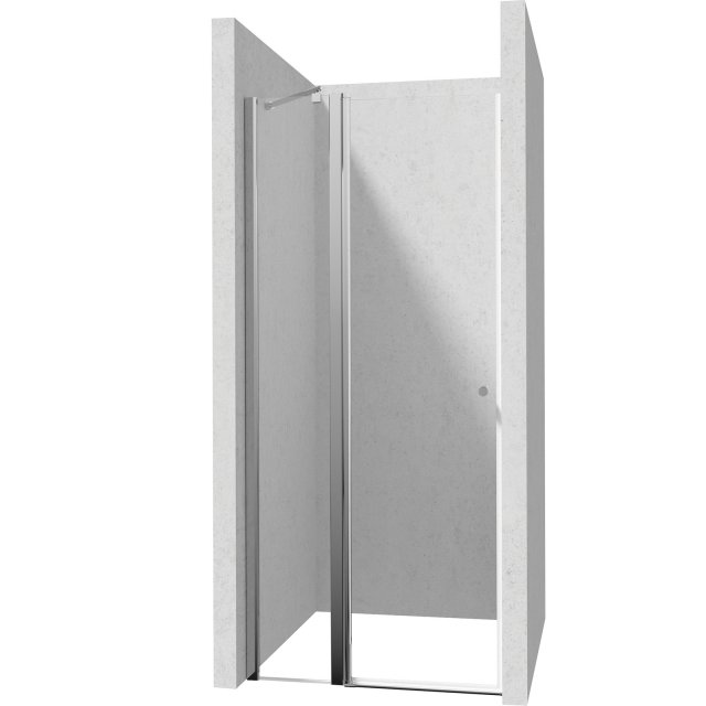 DEANTE Drzwi prysznicowe KERRIA PLUS 100x200 cm uchylne chrom KTSU043